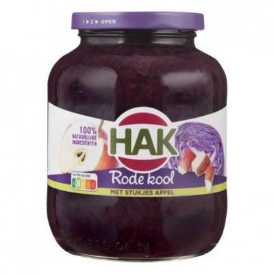 Hak Rode kool met stukjes appel